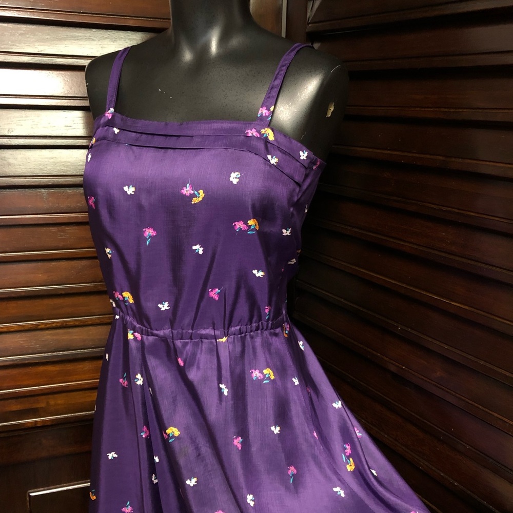 Vintage Handmade Sundress Purple Summer Sleeveless 32” waist M